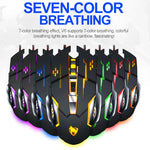 T-WOLF V6 USB Interface 6-Buttons 3200 DPI Wired Mouse Gaming Mechanical Macro Programming 7-Color Luminous Gaming Mouse, Cable Length: 1.5m, Macro Definition Audio Version Black Silver, Macro Definition Audio Version Iron Gray                         ...