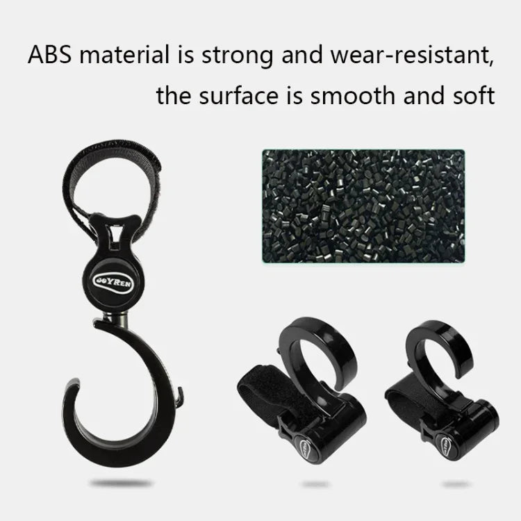 JOYREN 2pcs/Set Baby Stroller Non-Slip And Durable Hook, 2 Sets Stroller Hook