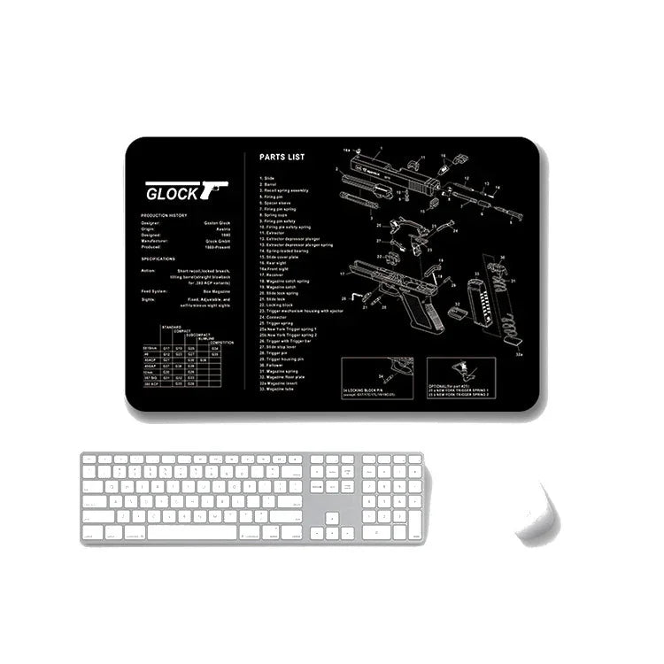 2 PCS Heat Transfer Non-Slip Single-Sided Office Gaming Mouse Pad, 2mm, 3mm, 4mm, 5mm