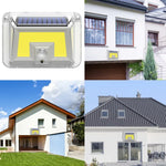 Solar Wall Light Garden Four-Sided Luminous Solar Light Human Body Induction Waterproof Outdoor Light, 90 LED