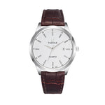 YAZOLE 308 Luminous Quartz Watch Men Watch, White Tray Brown Belt, White Tray Black Belt, Black Tray Black Belt, Black Tray Brown Belt, White Tray Silver Steel Strip, Black Tray Silver Steel Strip, Black Shell Black Tray Black Belt                     ...