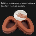 1 Pairs Headphone Sponge Leather Earmuffs For Skullcandy Aviator 2, Black, Brown