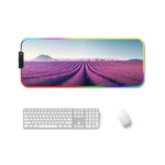 F-01 Rubber Thermal Transfer RGB Luminous Non-Slip Mouse Pad, 300x350x4mm, 350x600x3mm, 350x600x4mm, 300x800x3mm, 300x800x4mm
