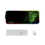 F-01 Rubber Thermal Transfer RGB Luminous Non-Slip Mouse Pad, 300x350x4mm, 350x600x3mm, 350x600x4mm, 300x800x3mm, 300x800x4mm