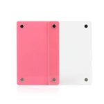 3 Inch Photo Acrylic Photo Frame Refrigerator Magnetic Sticker For Polaroid, 98 Persent Translucent, Wave Point, Pink, Blue