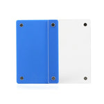 3 Inch Photo Acrylic Photo Frame Refrigerator Magnetic Sticker For Polaroid, 98 Persent Translucent, Wave Point, Pink, Blue