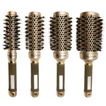 High Temperature Resistant Ceramic Bristles Roller Comb Nylon Needle Cylinder Curling Comb, 25, 32, 45, 53