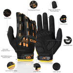 WEST BIKING YP0211208 Riding Gloves Motorcycle Bike Long Finger Non-Slip Touch Screen Gloves, M, XL