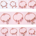 Women Rose Gold Beaded Bracelet, SL124 18cm, SL124 19cm, SL124 20cm, SL125 18cm, SL125 19cm, SL125 20cm, SL126 18cm, SL126 19cm, SL126 20cm, SL128 18cm, SL128 19cm, SL128 20cm, SL129 18cm, SL129 19cm, SL129 20cm, SL130 18cm, SL130 19cm, SL130 20cm     ...