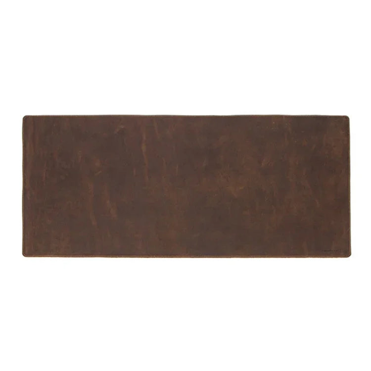 CF9011  Desk Pad Retro Crazy Horse Leather Notebook Computer Mouse Pad Oversized Anti-Slip Desktop Computer Desk Leather Pad