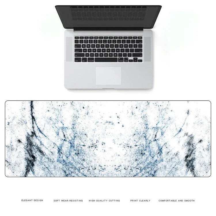Marbling Wear-Resistant Rubber Mouse Pad, 300x800x4mm, 400x900x2mm, 400x900x3mm