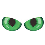 1pc Car Reflective Car Sticker Rearview Mirror Eye Funny Sticker 3D Scratch Blocking Body Sticker Decorative Sticker
