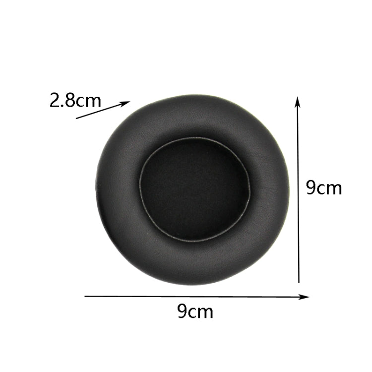 1 Pair Thicken Sponge Headset Set 90mm Earmuffs For Kraken 7.1 V2 Pro, Black, Orange