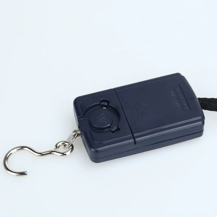 10g Mini Digital Fishing Scale Travel Weighting Steelyard Hanging Electronic Hook Scale Kitchen Weight Tool, Capacity:40kg, 40kg without Backlight, 40kg with Backlight