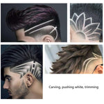Hollow T-Shaped Steel Head Hair Trimmer USB Charging Carving Electric Hair Clipper, Steel Head (Black), Steel Head (Gold), Steel Head (Silver), Steel Head (Gradient)