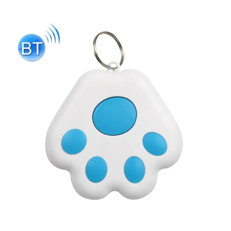 HYC-09 犬の足跡型Bluetooth迷子防止デバイス ペット追跡ロケーター キーチェーン スマートサーチ 双方向アラーム2個セット、ライトブルー、グリーン、ピンク、レッド、ダークブルー、ダークグレー、ブラック、ホワイト