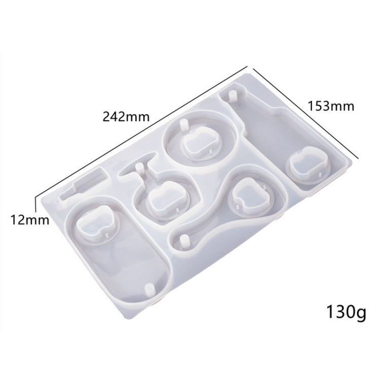 DIY Crystal Resin Drip Beer Wrench Mold Opener Silicone Mold, Set, Mold