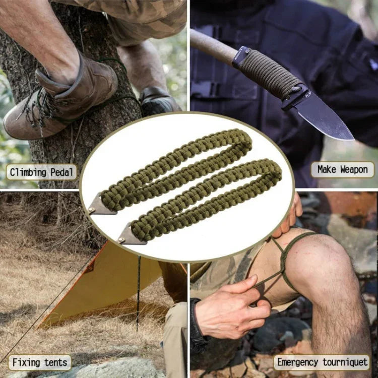 Outdoor Sports Hand Chainsaws Braided Umbrella Rope Camping Survival Pocket Saw, Umbrella Rope