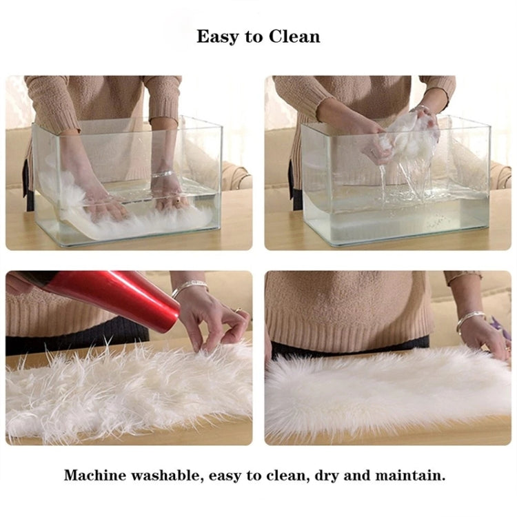 Pure Real Wool Sofa Cushion Fur Full Whole Sheepskin Carpet Window Decoration Mat, 60x90cm, 65x100cm, 65x110cm, 80x120cm
