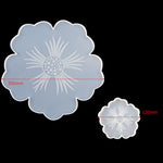 Silicone Flower Cup Pad Mold Set Crystal DIY Mirror Petal Fruit Plate Drop Mold, 1 Big + 5 Small Flowers Set, 1 Big + 3 Small Flowers Set, Big Flowers