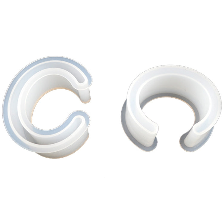 C Type Bracelet Half-Opening Mould DIY Crystal Epoxy Silicone Mould, MD1005