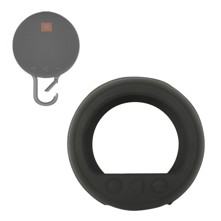 For JBL Clip 3 Bluetooth Speaker Soft Silicone Protective Cover, Yellow, Red, Black, Silver Gray, Orange, Army Green, Dark Blue