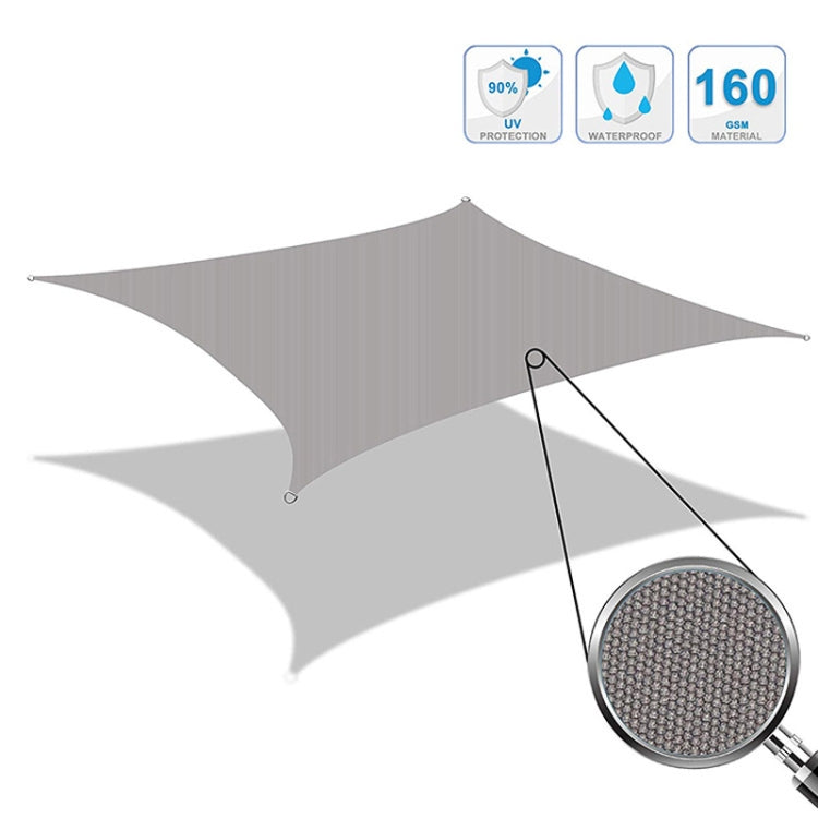Outdoor Garden Sunshade Sail Waterproof Anti-UV Canopy, Size: 2m x 2m, 2m x 2m