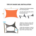 Outdoor Garden Sunshade Sail Waterproof Anti-UV Canopy, Size: 3m x 3m, 3m x 3m