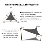 Triangle Outdoor Garden Sunshade Sail Waterproof Anti-UV Canopy, Size: 2.4m x 2.4m x 2.4m, 2.4m x 2.4m x 2.4m, 2.4m x 2.4m x 2.4