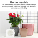 Imitation Metal Colorful Water Storage Plastic Flowerpot, G109 Medium Pot, G105 Small Pot