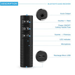 3.5mm Lavalier Bluetooth Audio Receiver with Metal Adapter, H-139 Black, H-139 Blue, H-139 Red, H-139 White, H-139 Green
