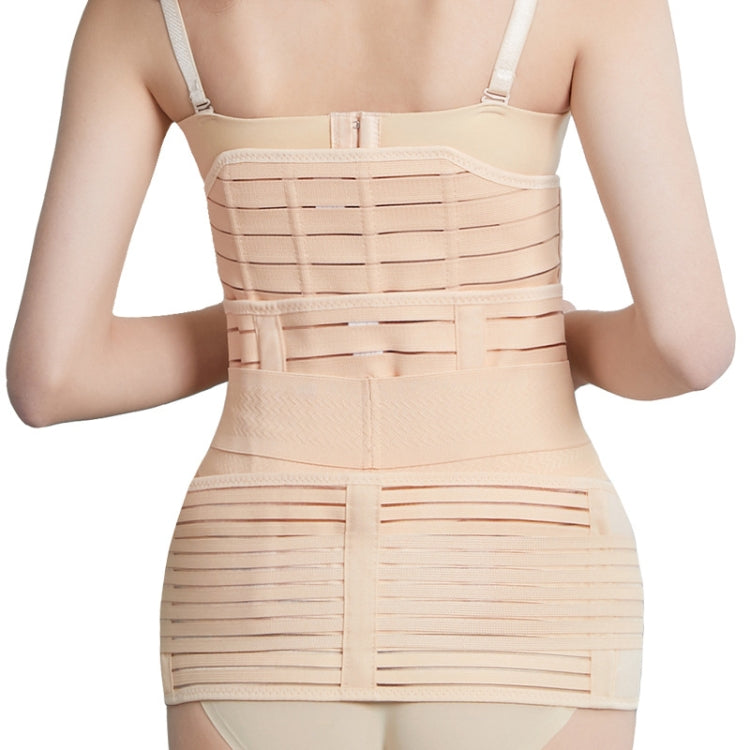 Three-Piece Abdomen Belt Set Elastic Postpartum Abdomen Belt Maternity Corset Belt Waist Belt For Caesarean Section, M, L, XL, 2XL
