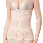 Three-Piece Abdomen Belt Set Elastic Postpartum Abdomen Belt Maternity Corset Belt Waist Belt For Caesarean Section, M, L, XL, 2XL