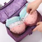 Travel Waterproof Storage Bag Underwear Storage Finishing Bag, Black, Gray, Violet, Wine Red, Sky Blue, Navy