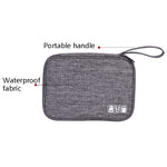 Data Cable Storage Box Waterproof Digital Package Charging Earphone Storage Box U Disk Multi-Function Finishing Box, Black, Grey, Violet, Red Wine, Sky Blue, Navy