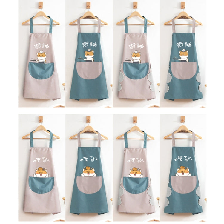 Home Kitchen Waterproof And Oil-Proof Apron Cute Cooking Work Apron, Colour: Foodie Light Pink (Ordinary), Foodie Light Pink (Ordinary)