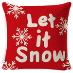 Christmas Linen Red Hug Pillowcase Without Pillow Core, 45 x 45cm