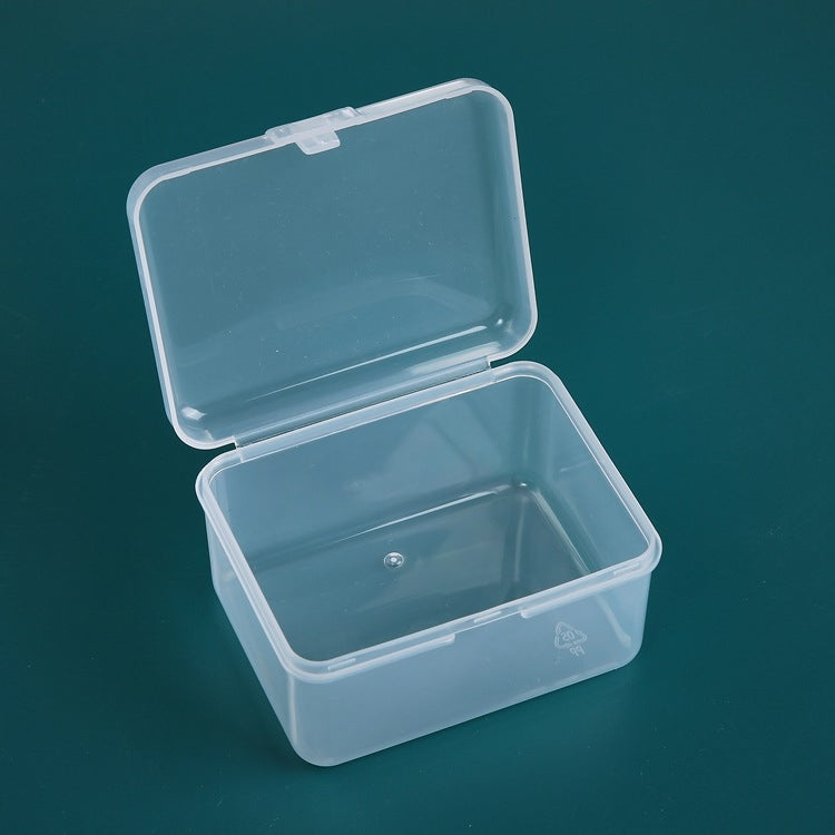 20 PCS Rectangular Plastic Box Transparent Stationery Storage Box PP Tool Parts Accessories Box, 20 PCS (Rectangular)