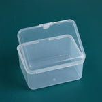 20 PCS Rectangular Plastic Box Transparent Stationery Storage Box PP Tool Parts Accessories Box, 20 PCS (Rectangular)