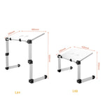 Oatsbasf Folding Computer Desk Laptop Stand Foldable Lifting Heightening Storage Portable Rack,Style:, L01 Black, L02 White, L02  Black