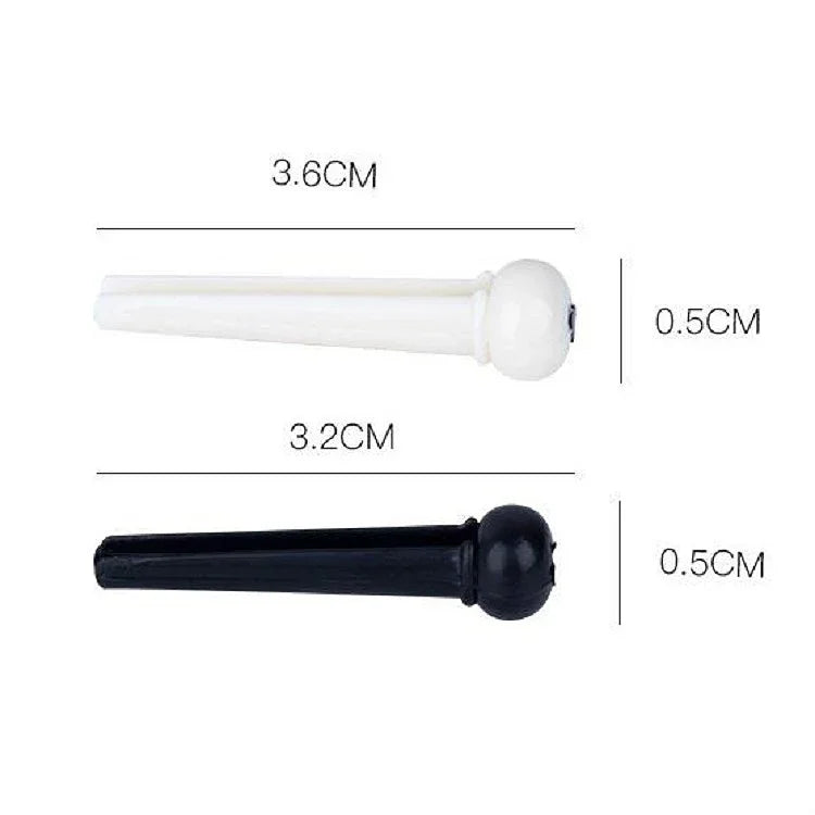 100 PCS Plastic Conical Cone String Nail for Guitar