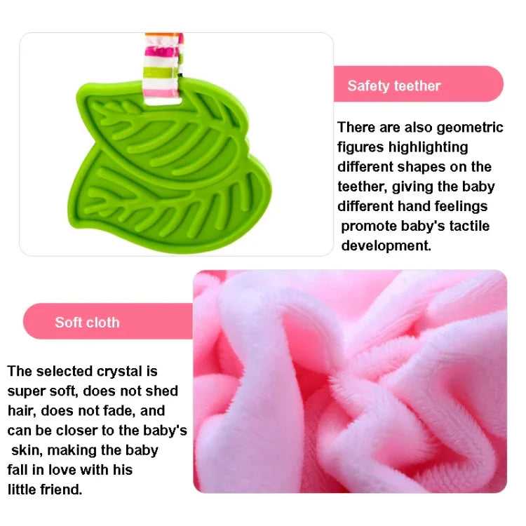 Stroller Toy 0-1 Year Old Bed Hanging Turn Bead Doll Baby Bed Bell Plush Rattle, H168190-3A Bear, H168190-3B Rabbit