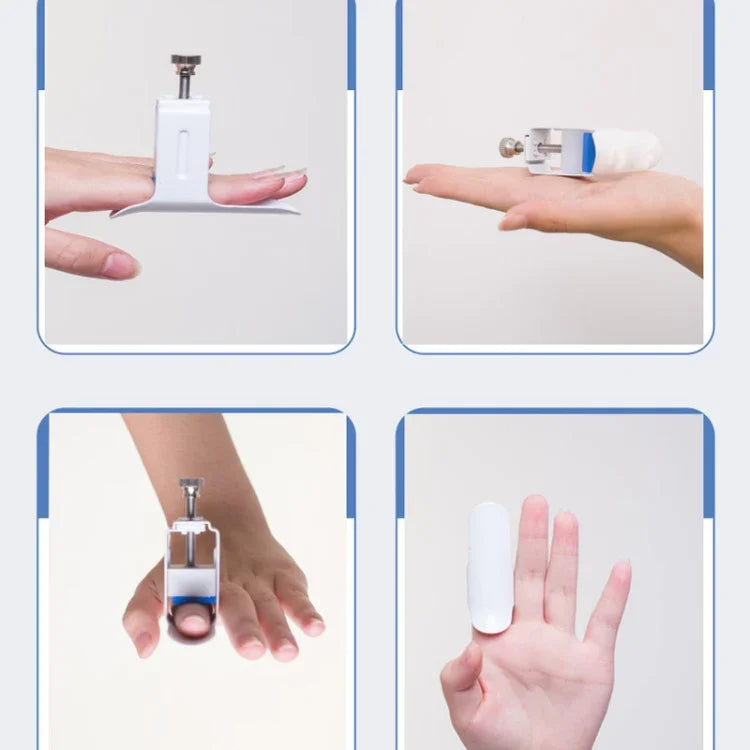 Finger Straightener Finger Fixing Splint Knuckle Bending Rehabilitation Straightening Corrector, Free Size