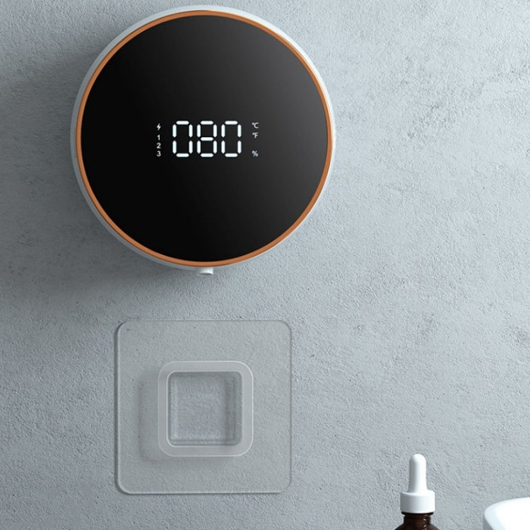 W1 Wall-Mounted Smart Infrared Sensor USB Charging Foam Soap Dispenser, White, Black