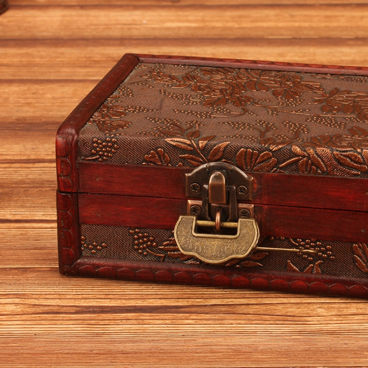 Wooden Vintage Jewelry Box Sorage And Shooting Props, 14.5x11.5x6.5cm