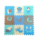 9pcs / Set Splicing Mobilization EVA Marine Foam Mats Children Educational Toys Puzzle Anti-skid And Anti-fall Crawling Mat
