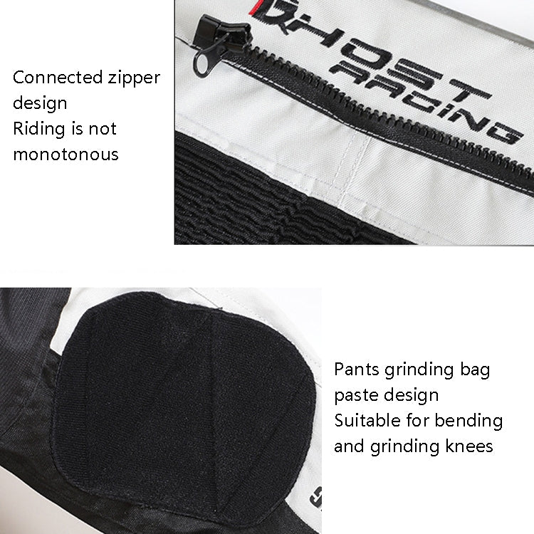 GHOST RACING GR-K06 Motorcycle Riding Trousers Racing Motorcycle Anti-Fall Windproof Keep Warm Pants, M, L, XL, XXL, XXXL, XXXXL