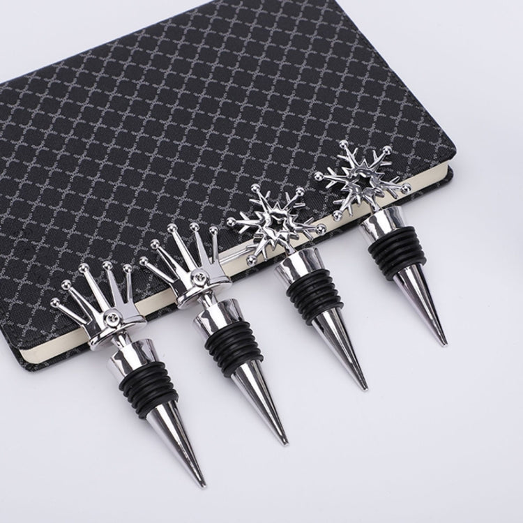 10 PCS Fresh-Keeping Sealed Red Wine Cork Champagne Stopper, Champagne Stopper(Snowflake), Champagne Stopper(Crown)