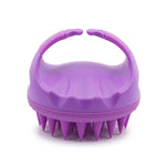 Round Hair Washing Brush Silicone Wet & Dry Multipurpose Massage Brush, Pink, Purple, Green, Black, Blue, Red, Yellow, Grey