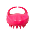 Round Hair Washing Brush Silicone Wet & Dry Multipurpose Massage Brush, Pink, Purple, Green, Black, Blue, Red, Yellow, Grey